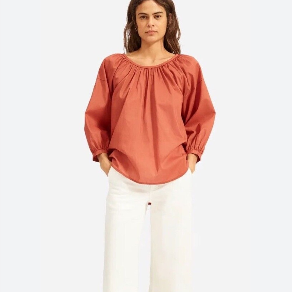 Everlane Peasant Blouse Top